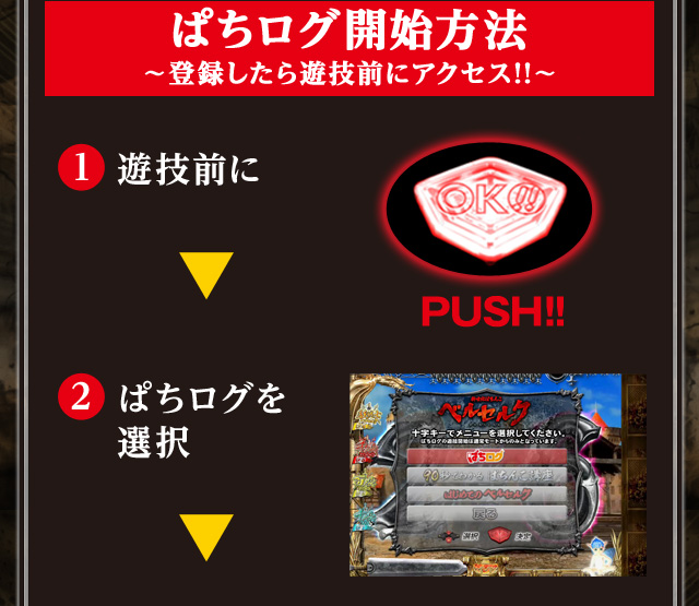 ぱちログ開始方法